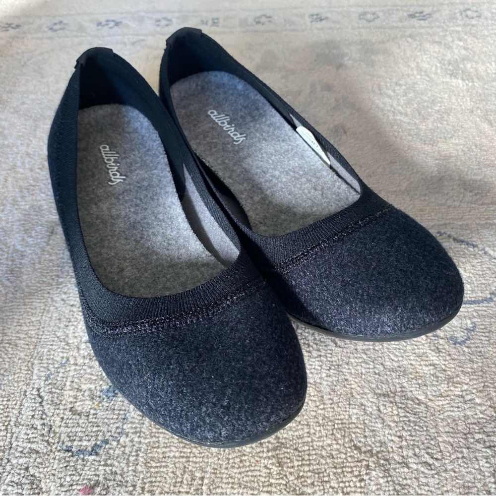 Alllbirds Wool Breezers Natural Black 7.5 (fits like 7)